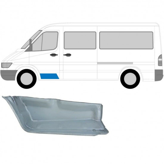 Astinlauta osakokonaisuus varten Mercedes Sprinter 1995-2006 / Vasen+Oikea / Sarja 6266