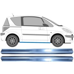 Kynnyspelti korjauspaneeli varten Peugeot 1007 2005-2009 / Vasen+Oikea / Sarja 11332