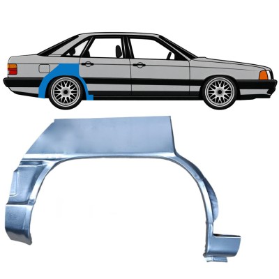 Takalokasuoja korjaussarja varten Audi 100 C3 1982-1990 / Oikea 7607