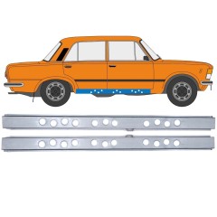 Kynnys sisäosa varten Fiat 125p 1968-1991 / Vasen+Oikea / Sarja 12545