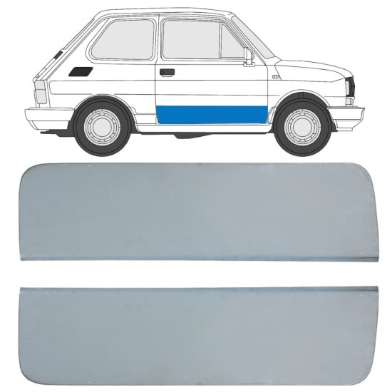 Oven korjauspaneeli varten Fiat 126p 1972-2000 / Vasen+Oikea / Sarja 17262