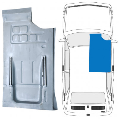 Etuosan lattian korjauspaneeli varten Fiat 126p 1972-2000 / Oikea 7572