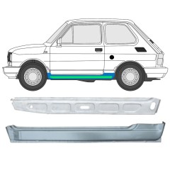 Sisäinen ja ulkoinen kynnyksen korjauspaneeli varten Fiat 126p 1972-2000 / Vasen / Sarja 11717