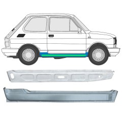 Sisäinen ja ulkoinen kynnyksen korjauspaneeli varten Fiat 126p 1972-2000 / Oikea / Sarja 11716