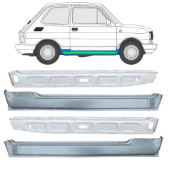 Sisäinen ja ulkoinen kynnyksen korjauspaneeli varten Fiat 126p 1972-2000 / Sarja 11718
