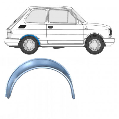 Takalokasuoja korjaussarja varten Fiat 126p 1972-2000 / Oikea 7579