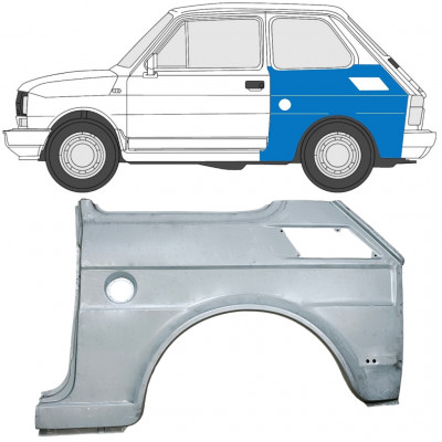 Takalokasuoja korjaussarja varten Fiat 126p 1985-1994 / Vasen 7585