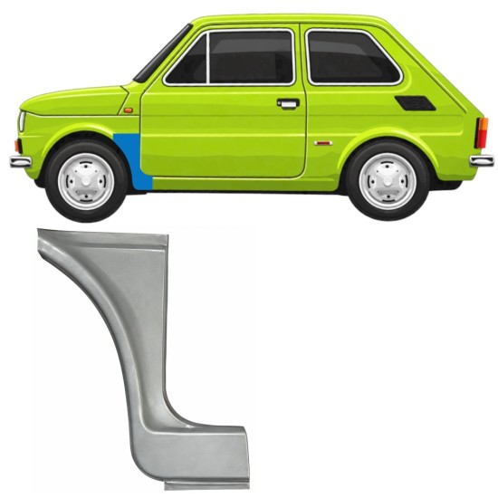 Etulokasuojan korjauspelti varten Fiat 126p 1972-1994 ST/FL / Vasen 11218