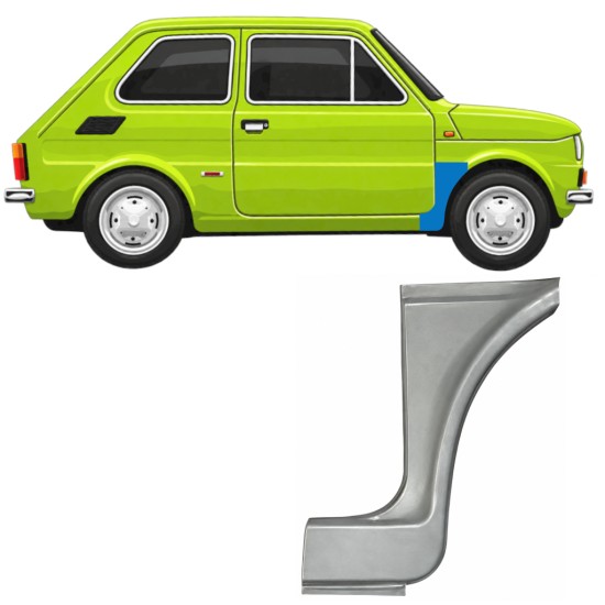Etulokasuojan korjauspelti varten Fiat 126p 1972-1994 ST/FL / Oikea 11217