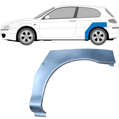 Takalokasuoja korjaussarja varten Alfa Romeo 147 2000-2010 / Vasen 6049