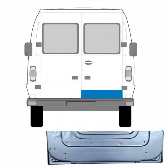 Sisäinen takaoven korjausosa