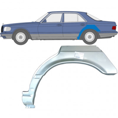 Takalokasuoja korjaussarja varten Mercedes S-class 1979-1991 / Vasen 6738