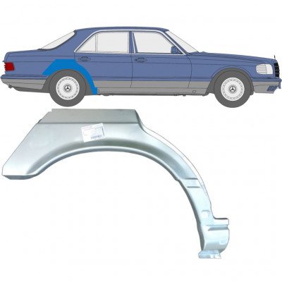 Takalokasuoja korjaussarja varten Mercedes S-class 1979-1991 / Oikea 6737