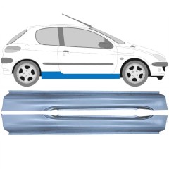 Kynnyspelti varten Peugeot 206 206+ 1998-2012 / Vasen+Oikea / Sarja 9248