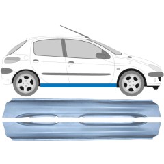 Kynnyspelti varten Peugeot 206 206+ 1998-2012 / Vasen+Oikea / Sarja 9247