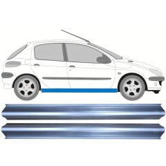 Kynnyspelti korjauspaneeli varten Peugeot 206 206+ 1998-2012 / Vasen = Oikea (symmetrinen) / Sarja 9958