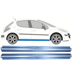 Kynnyspelti korjauspaneeli varten Peugeot 207 207+ 2006- / Vasen+Oikea / Sarja 9957