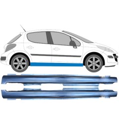 Kynnyspelti varten Peugeot 207 207+ 2006- / Vasen+Oikea / Sarja 9234