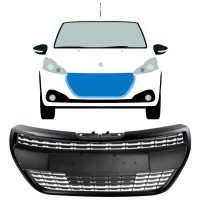 Musta säleikkö varten Peugeot 208 2015-2019 ALLURE / Sarja 7537