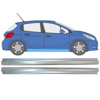 Kynnyspelti korjauspaneeli varten Peugeot 208 2012-2019 / Vasen+Oikea / Sarja 16315