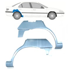 Takalokasuoja korjaussarja varten Peugeot 406 1995-2004 / Vasen+Oikea / Sarja 9338