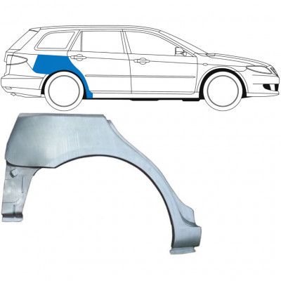 Takalokasuoja korjaussarja varten Mazda 6 2002-2008 / Oikea / COMBI 6133