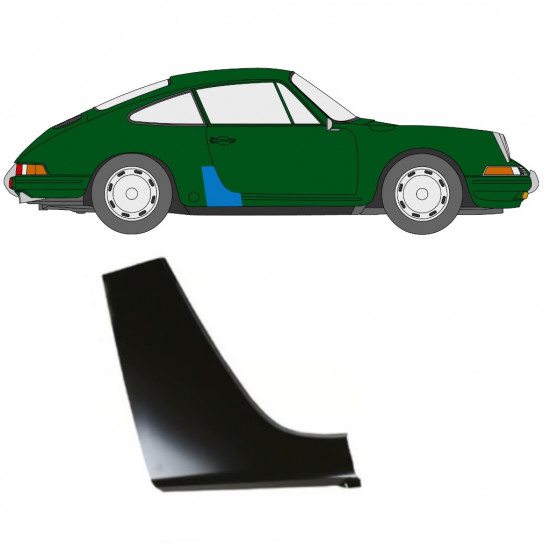 Takalokasuoja korjaussarja varten Porsche 911 1964-1989 / Oikea 12712