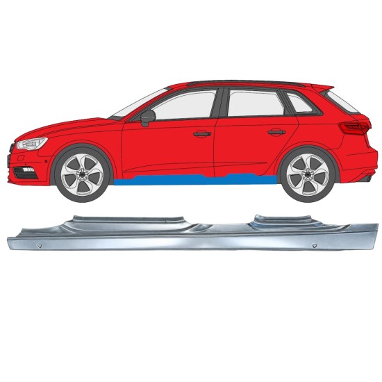 Kynnyspelti varten Audi A3 8V 2012-2020 / Vasen / HATCHBACK 17284