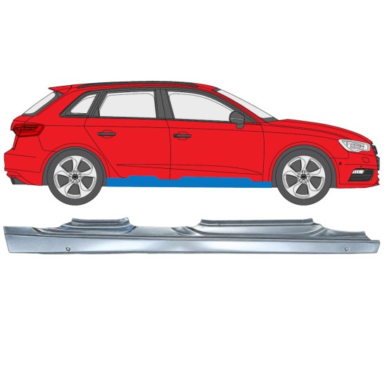 Kynnyspelti varten Audi A3 8V 2012-2020 / Oikea / HATCHBACK 17283