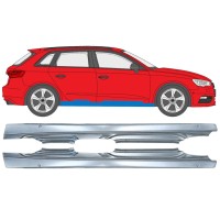Kynnyspelti varten Audi A3 8V 2012-2020 / Vasen+Oikea / HATCHBACK / Sarja 17285