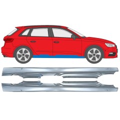 Kynnyspelti varten Audi A3 8V 2012-2020 / Vasen+Oikea / HATCHBACK / Sarja 17285