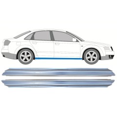 Kynnyspelti korjauspaneeli varten Audi A4 B6 2000-2004 / Vasen = Oikea (symmetrinen) / Sarja 9759