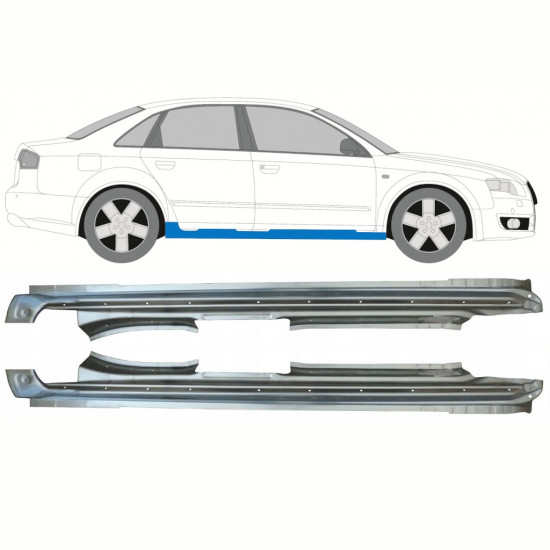 Kynnyspelti korjauspaneeli varten Audi A4 B6 B7 2000-2007 / Vasen+Oikea / Sarja 10336