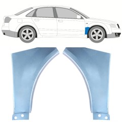 Etulokasuojan korjauspelti varten Audi A4 B6 2000-2004 / Vasen+Oikea / Sarja 9150