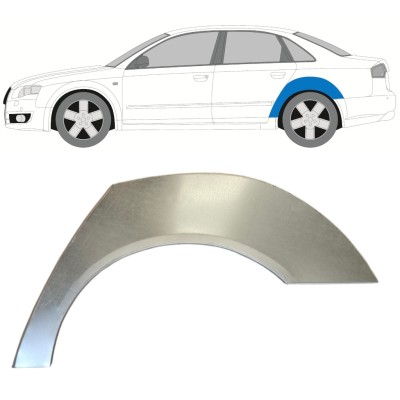 Takalokasuoja korjaussarja varten Audi A4 B7 2004-2007 / Vasen 14744