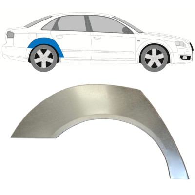 Takalokasuoja korjaussarja varten Audi A4 B7 2004-2007 / Oikea 14743