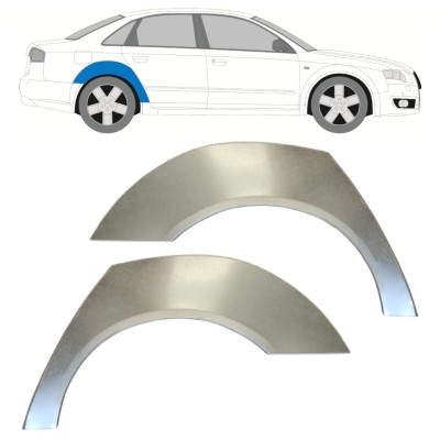 Takalokasuoja korjaussarja varten Audi A4 B7 2004-2007 / Vasen+Oikea / Sarja 14747