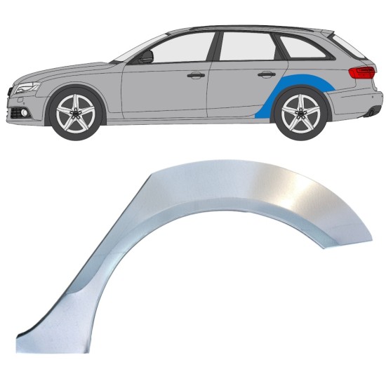 Takalokasuoja korjaussarja varten Audi A4 B8 2007-2016 / Vasen 16323