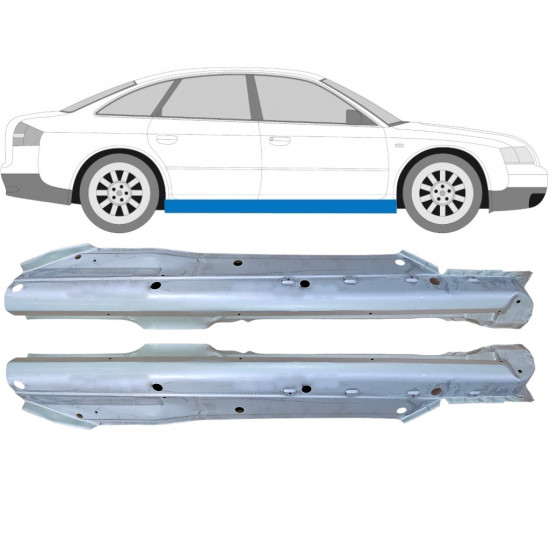 Kynnyspelti korjauspaneeli varten Audi A6 C5 1997-2004 / Vasen+Oikea / Sarja 9119