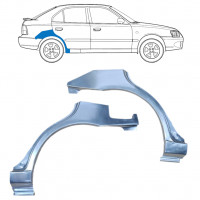 Takalokasuoja korjaussarja varten Hyundai Accent 2000-2006 / Vasen+Oikea / Sarja 9881