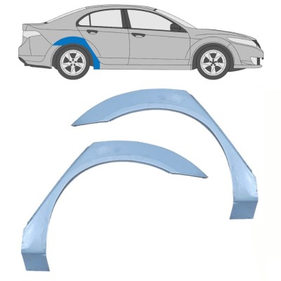 Takalokasuoja korjaussarja varten Honda Accord 2008-2016 / Vasen+Oikea / Sarja 16289