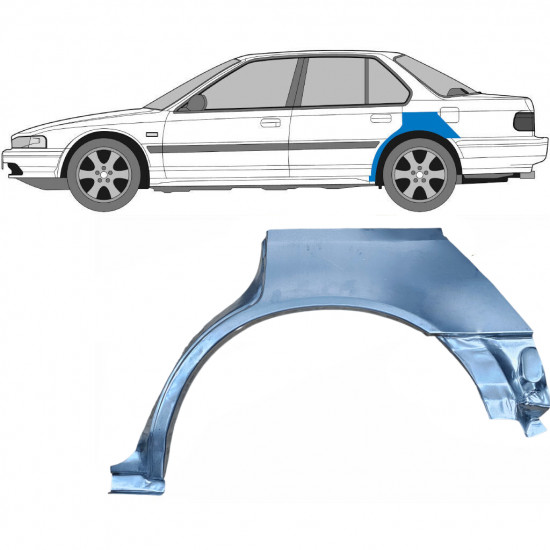 Takalokasuoja korjaussarja varten Honda Accord 1989-1993 / Vasen 6624