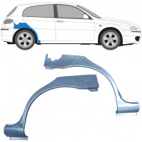 Takalokasuoja korjaussarja varten Alfa Romeo 147 2000-2010 / Vasen+Oikea / Sarja 9268