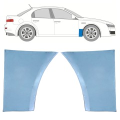 Etulokasuojan korjauspelti varten Alfa Romeo 159 2005-2012 / Vasen+Oikea / Sarja 11279