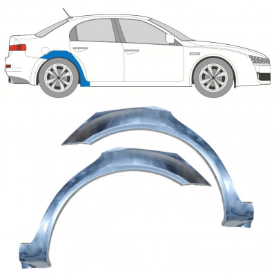 Takalokasuoja korjaussarja varten Alfa Romeo 159 2005-2012 / Vasen+Oikea / Sarja 9915