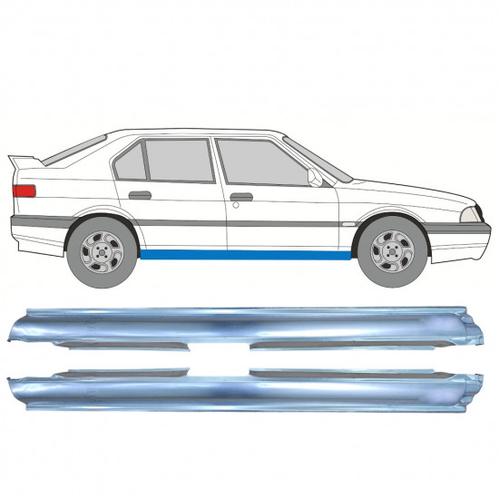 Kynnyspelti korjauspaneeli varten Alfa Romeo 33 1983-1994 / Sarja 9929