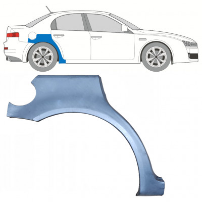 Takalokasuoja korjaussarja varten Alfa Romeo 159 2005-2012 / Oikea 7836