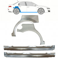 Kynnys ja takalokasuojan korjauspaneeli varten Alfa Romeo 159 2005-2012 / Vasen+Oikea / Sarja 10300