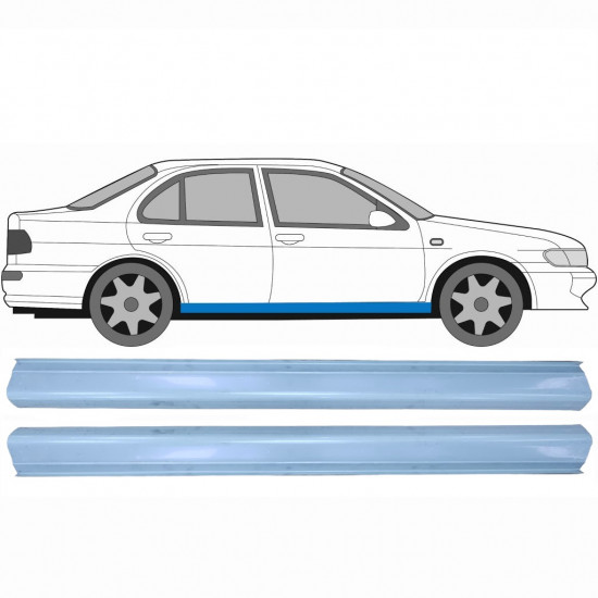 Kynnyspelti korjauspaneeli varten Nissan Almera 1995-1999 / Vasen = Oikea (symmetrinen) / Sarja 10568