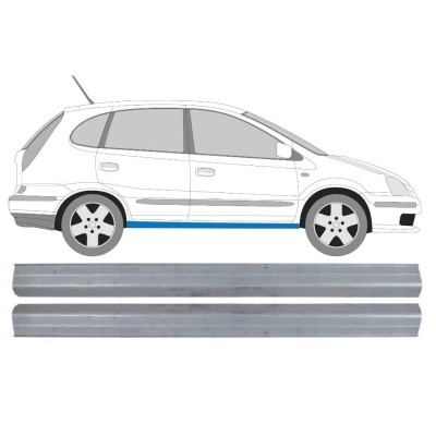 Kynnyspelti korjauspaneeli varten Nissan Almera Tino 2000-2006 / Vasen = Oikea (symmetrinen) / Sarja 10649